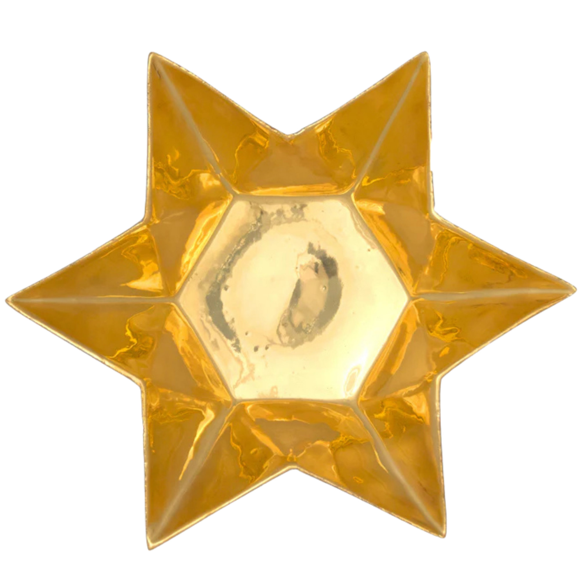 Gold star plate