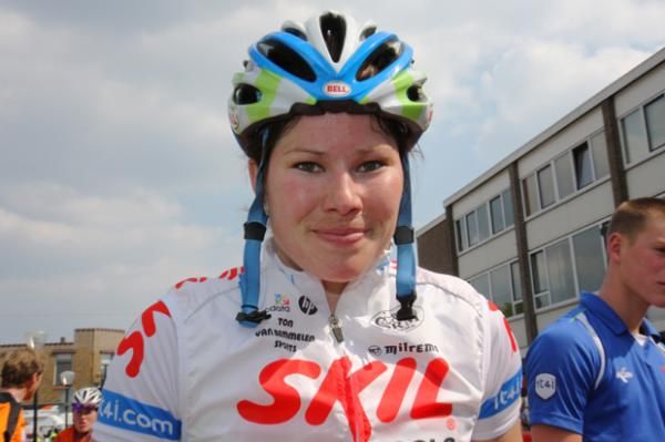 Suzanne De Goede (Skil-Koga) before the race.