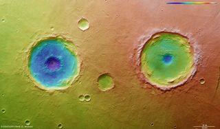 Thaumasia Planum Region on Mars
