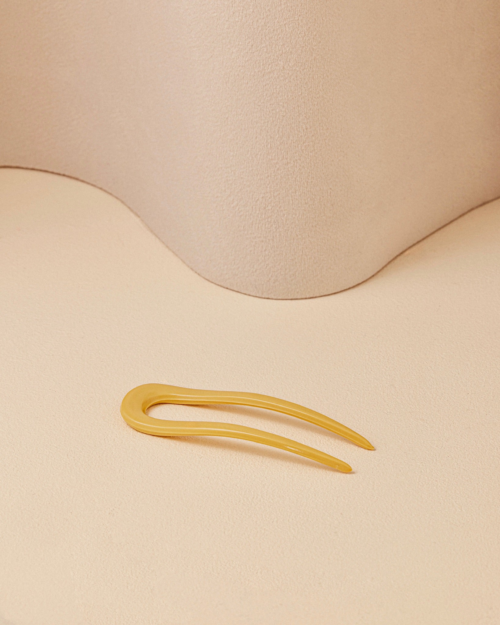 The Chignon Hairpin - Saffron Yellow / Small