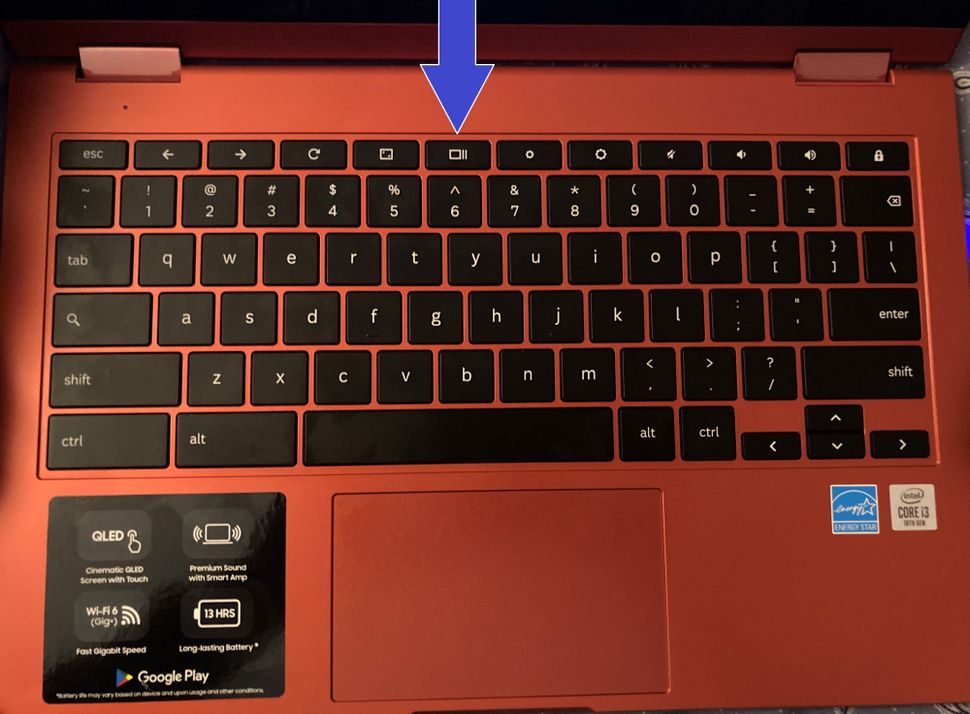 take a screenshot on chromebook windowswitcher key