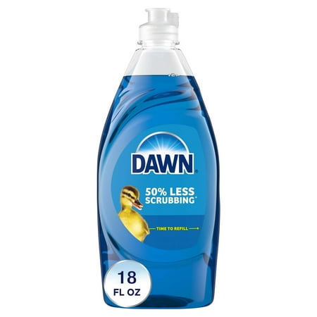 Dawn Ultra Liquid Dish Soap, Dishwashing Liquid, Grease Removal, Original, 18oz
