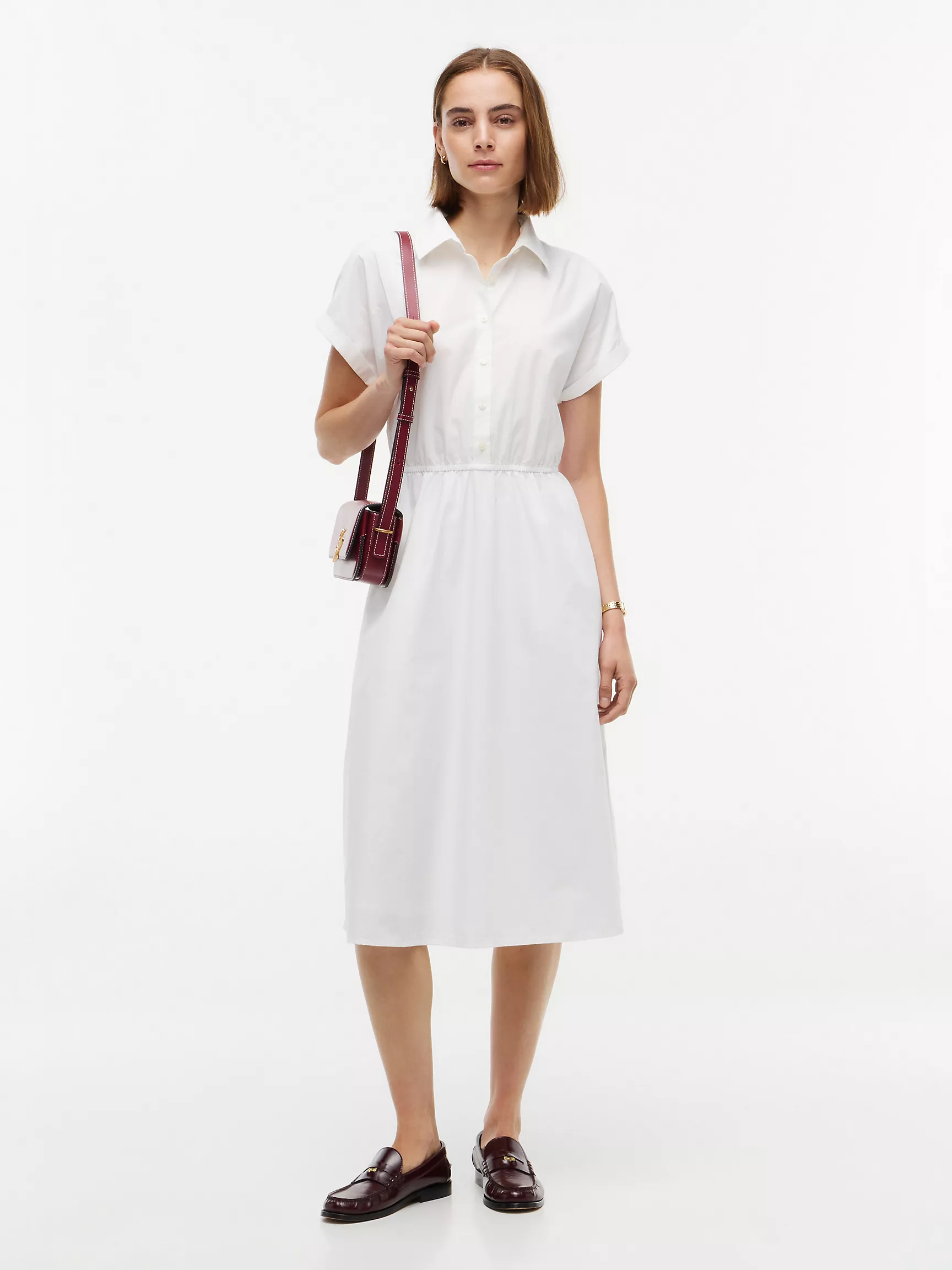 Tommy Hilfiger, Short-Sleeve Midi Shirtdress