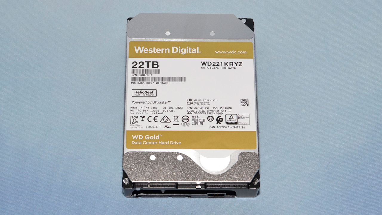 WD Gold 22TB HDD