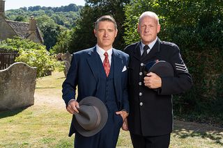 Chief Inspector Sullivan (TOM CHAMBERS), Sgt. Goodfellow (JOHN BURTON) together in Father Brown