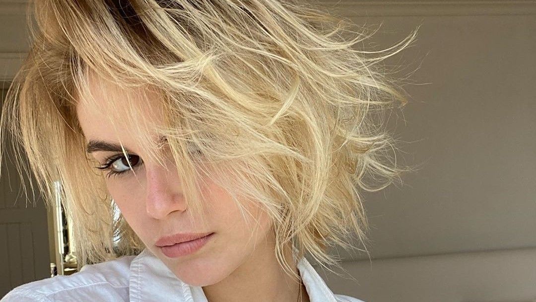 Kaia Gerber Has Platinum Blonde Hair Now In a Short Blonde Marie Claire