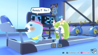 A minigame in Tamagotchi Plaza.