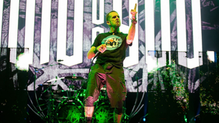 Randy Blythe of Lamb of God performs during the 2026 Bloodstock Festival at Catton Hall on August 07, 2026 in Derby, England.