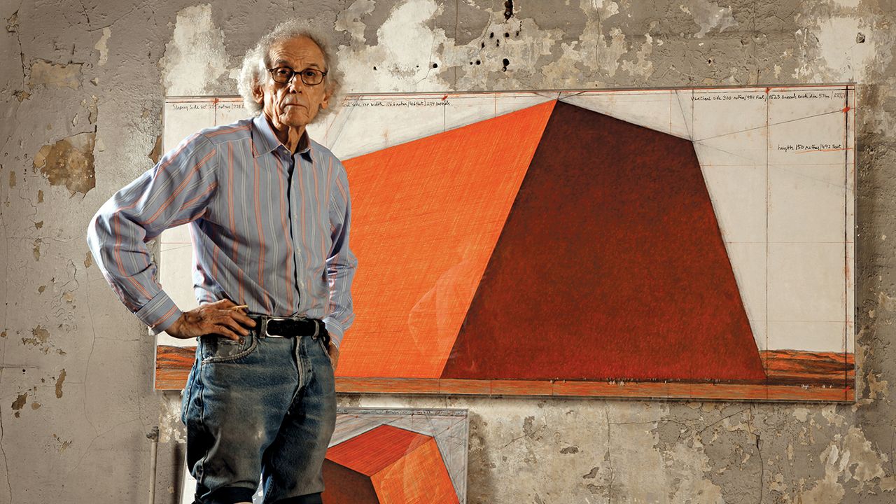 the_mastaba_-_christo_in_his_studio_with_a_preparatory_drawing_for_the_mastaba.jpg