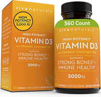 Viva Naturals Vitamin D3 5000 IU | Was $19.99, Now $9.99 at Amazon