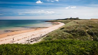 A beach on the Northumberland coast path