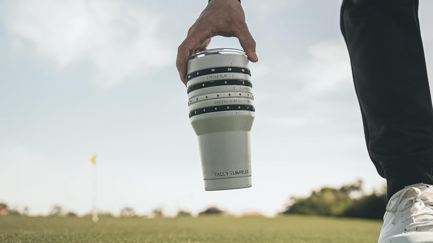 The Tally Tumbler in use on the course