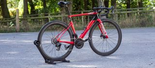 A Ribble bike fitted with Vision Metron RS wheels