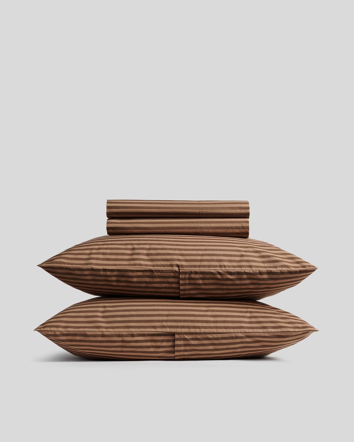 Percale Sheet Set - Adobe Stripe F/q - Full / Back Envelope