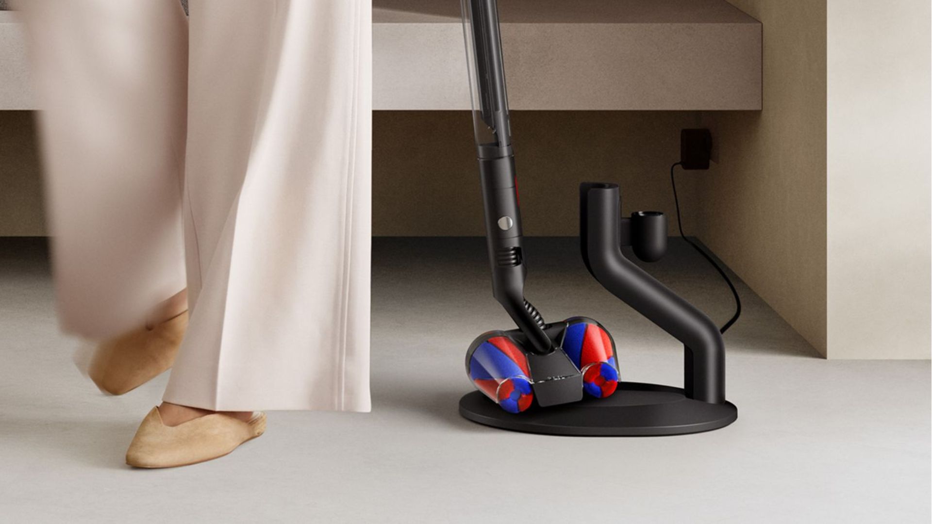 The Dyson PencilVac Vacuum being used in the home