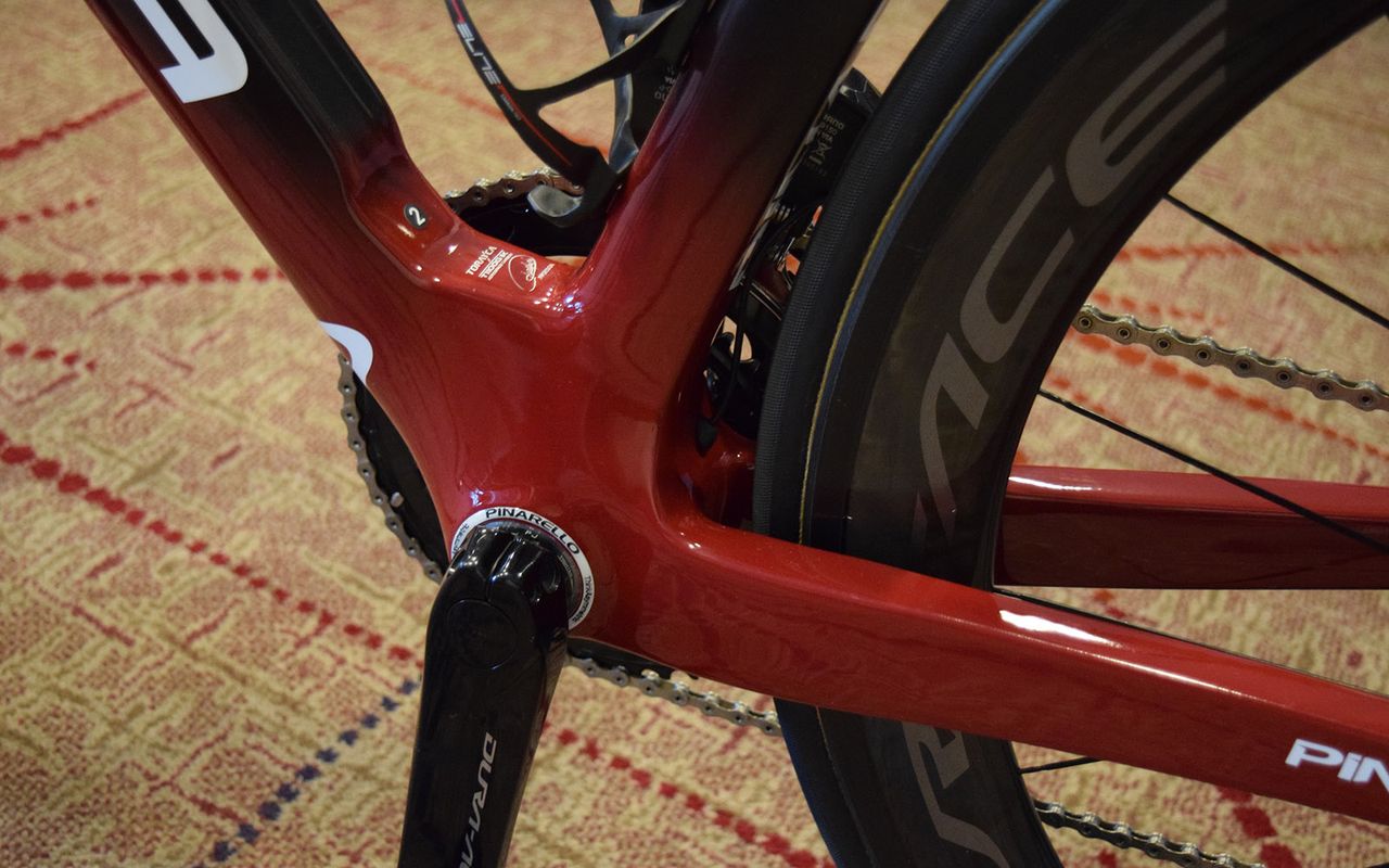 The oversize bottom bracket area should improve power transfer