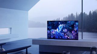 Sony Bravia XR A90K OLED TV in living room