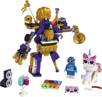 An action toy boys and girls will love to build and play with again and again. It's a pirate, a cool cat, and a spaceman having a LEGO dance party. It's all that and much more, with characters from THE LEGO MOVIE 2!