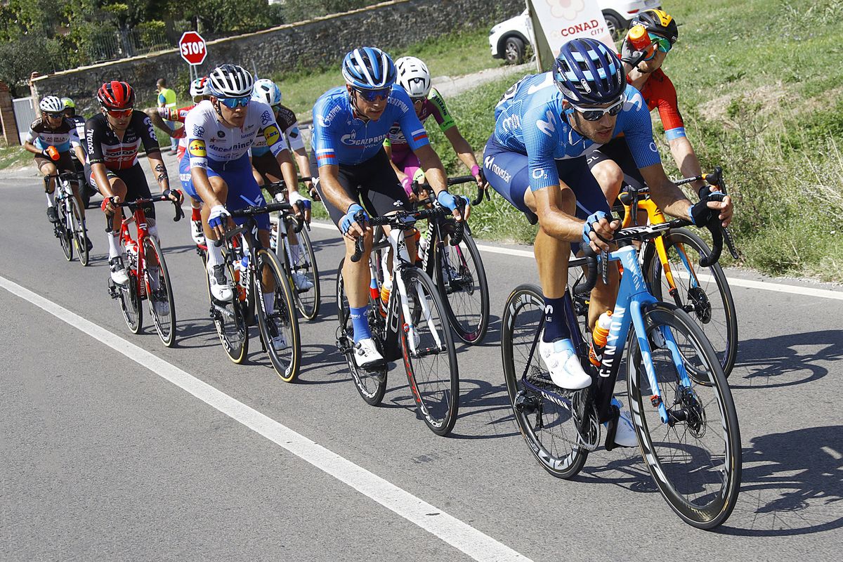 Tirreno Adriatico 2020 55th Edition 4th stage Terni Cascia 194 km 10092020 Hector Carretero ESP Movistar Team photo Roberto BettiniBettiniPhoto2020