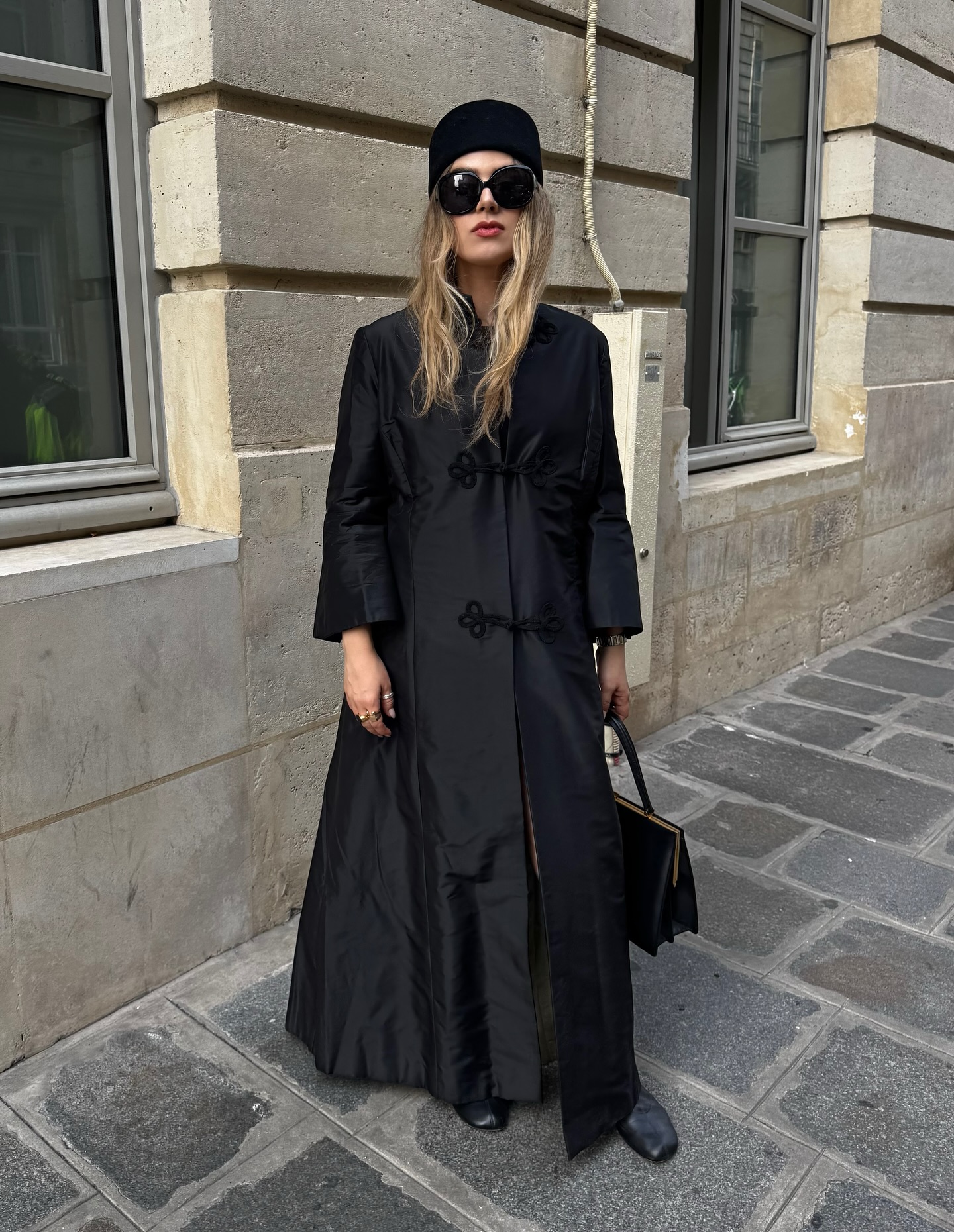 Christina Grasso wearing a black evening jacket
