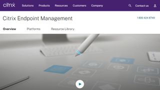 Citrix Endpoint Management website screenshot