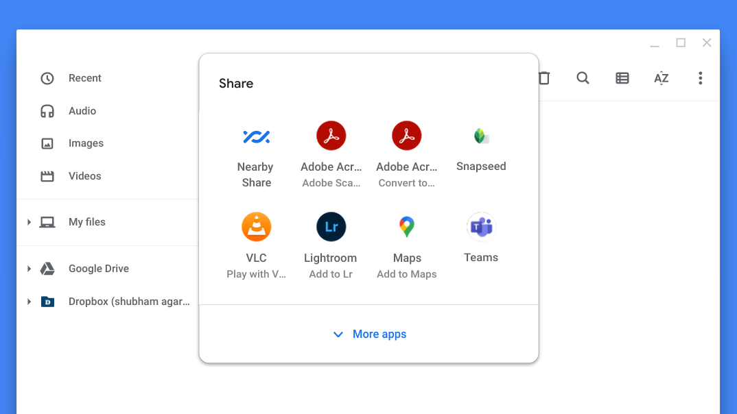 How to wirelessly share files between your Chromebook and Android phone