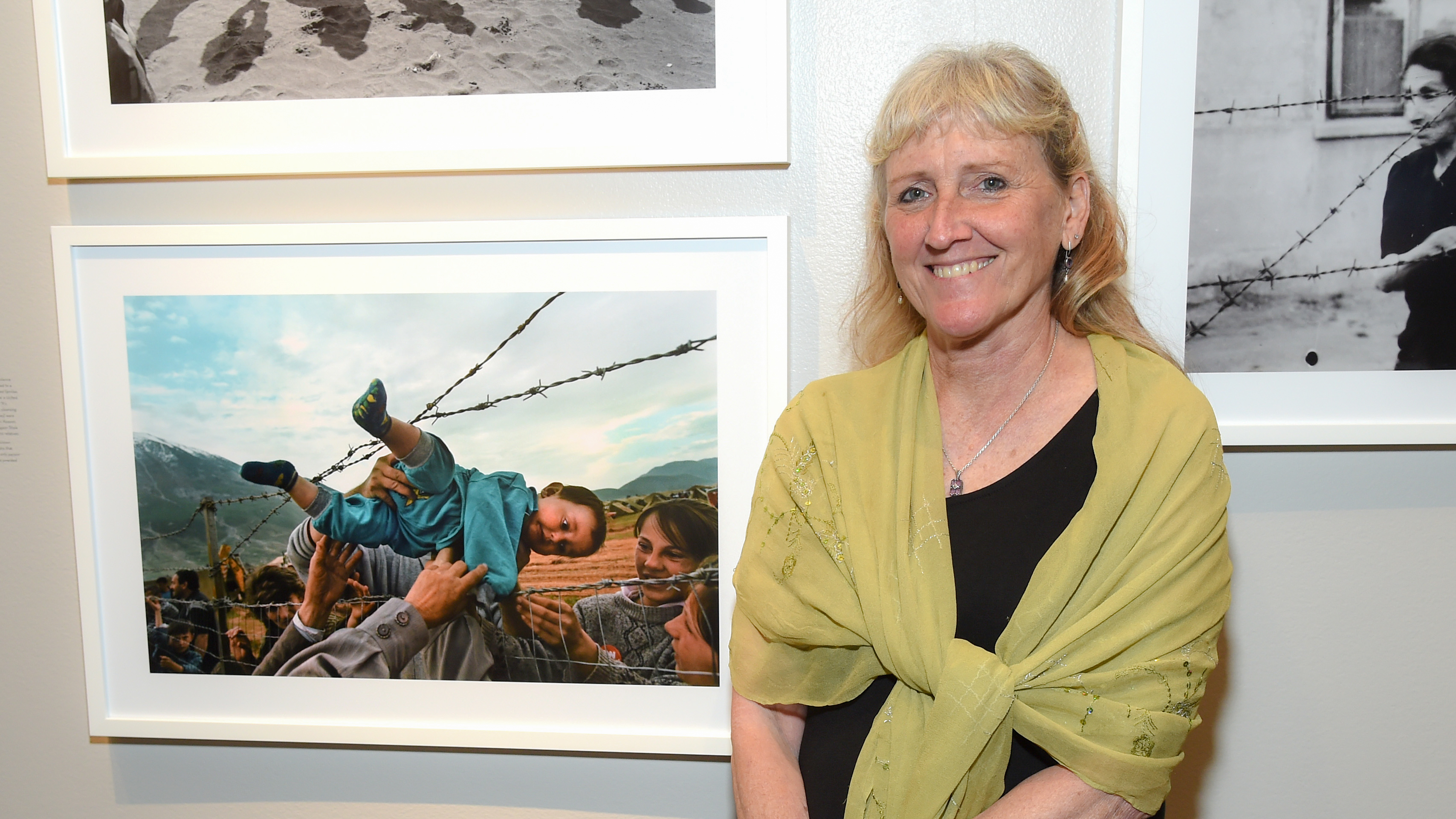 Carol Guzy as Annenberg Space For Photography Celebrates The Opening Of "Walls: Defend, Divide, And The Divine" at Annenberg Space For Photography on October 03, 2019 in Century City, California. (Photo by Michael Kovac/Getty Images for Annenberg Foundation)