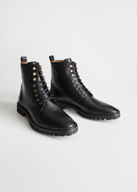 Lace-Up Leather Boots at &amp; Other Stories for $179/£129.30