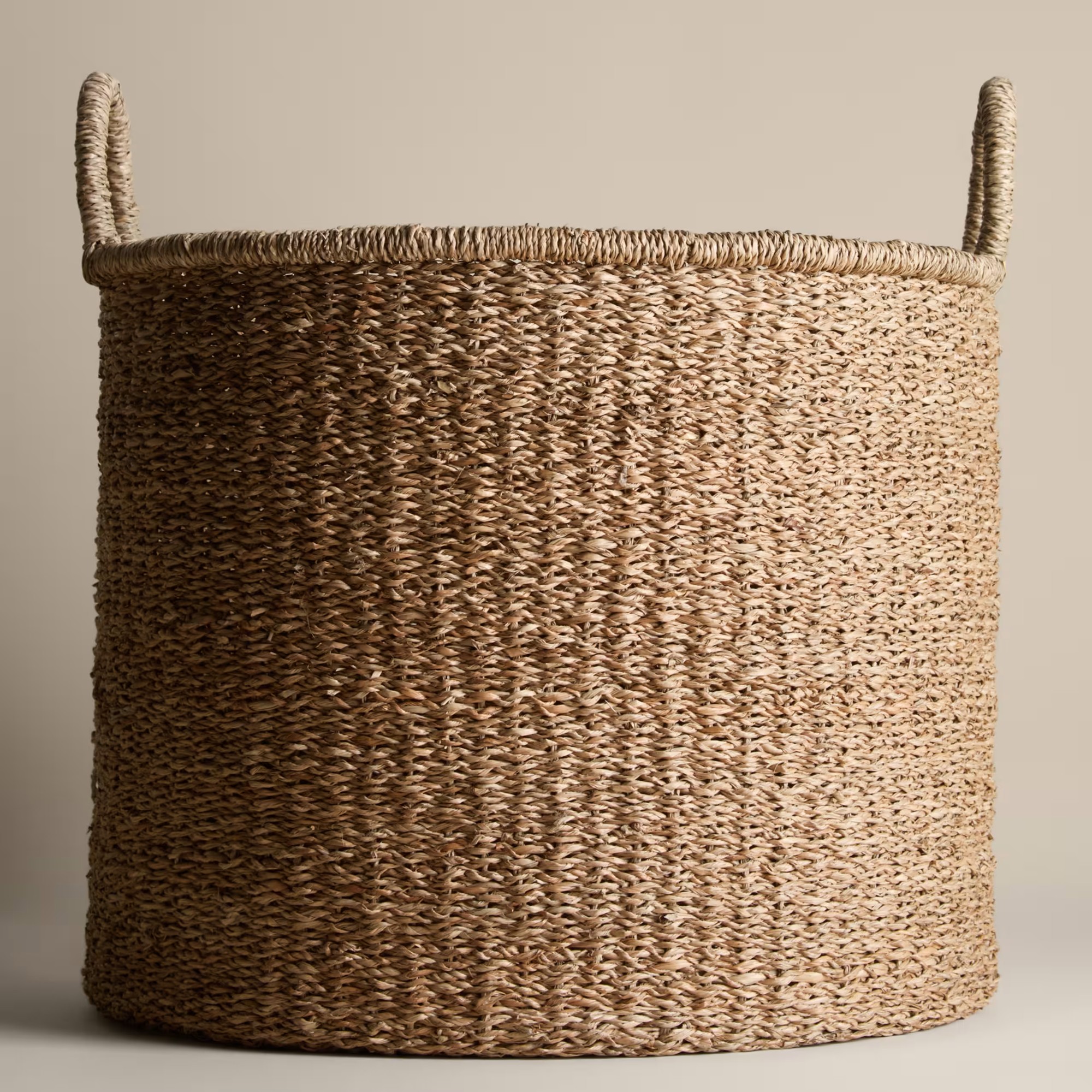 M&amp;amp;S Seagrass Large Round Tall Storage Basket