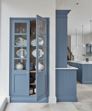 Tom Howley blue cabinetry in Periwinkle