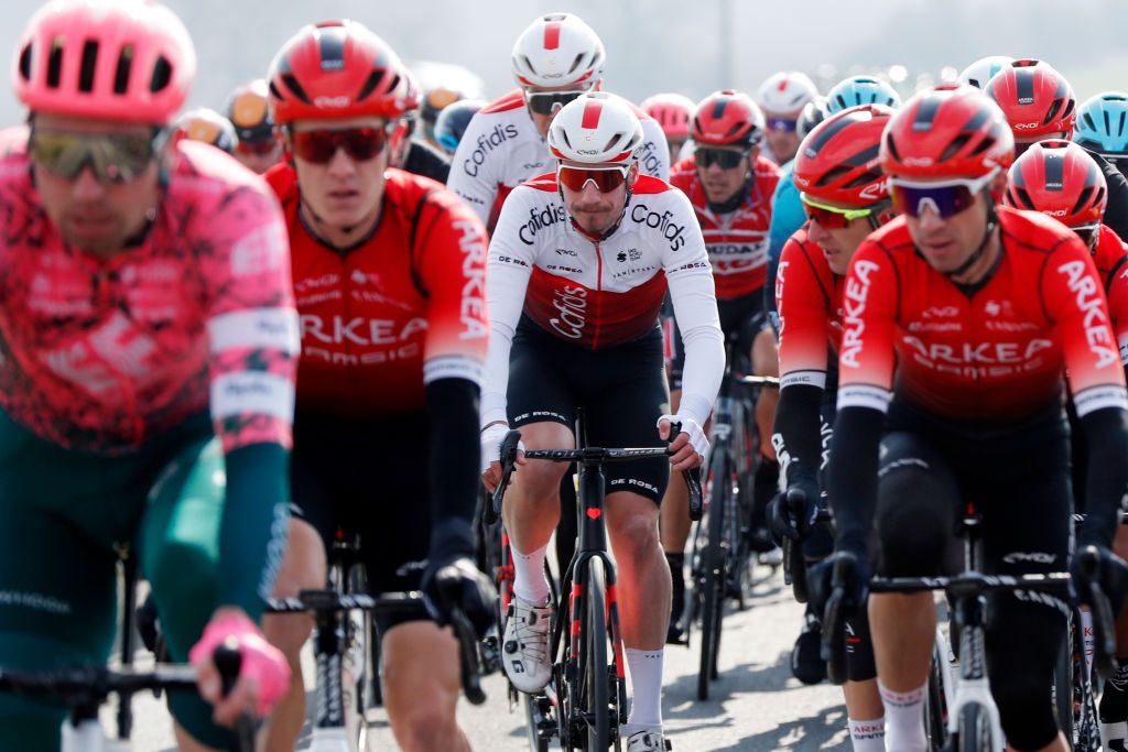 MANTESLAVILLE FRANCE MARCH 06 Tom Bohli of Switzerland and Team Cofidis competes during the 80th Paris Nice 2022 Stage 1 a 160km stage from ManteslaVille to ManteslaVille ParisNice WorldTour on March 06 2022 in ManteslaVille France Photo by Bas CzerwinskiGetty Images