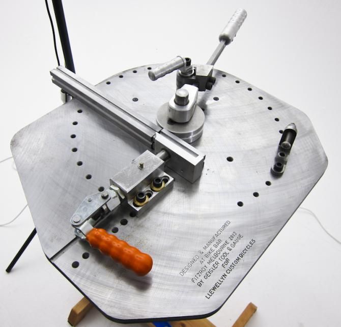 Llewellyn's Darrell McCulloch had this jig handbuilt to further perfect his integrated rack designs.