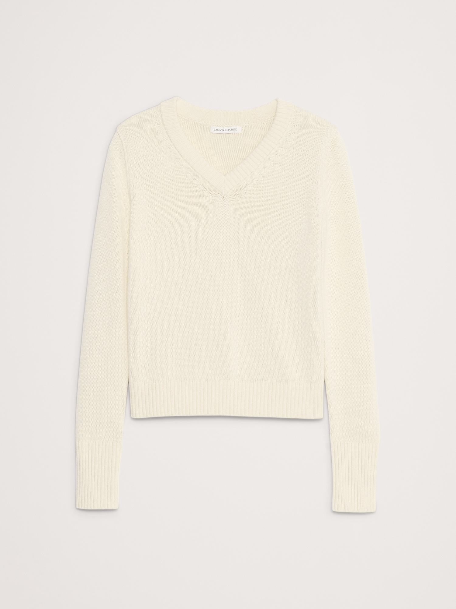 Larkspur Cotton-Silk V-Neck Sweater