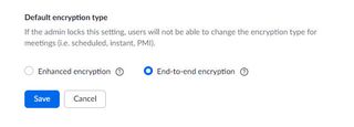 Step 3 of enabling Zoom's end-to-end encryption.