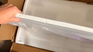 An Autonomous SmartDesk 5 being put together and installed in an office.