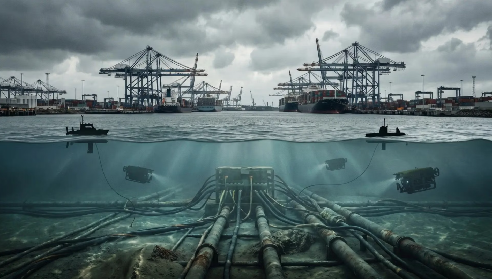 Underwater drone for fixing and assessing ships