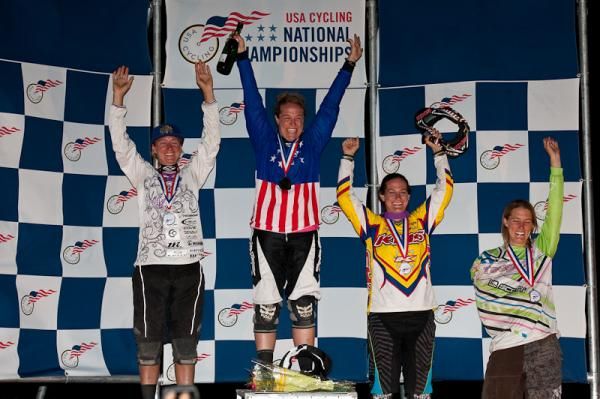 2010 US National elite women's four cross podium.