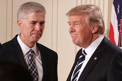 Judge Neil Gorsuch and President Donald Trump.