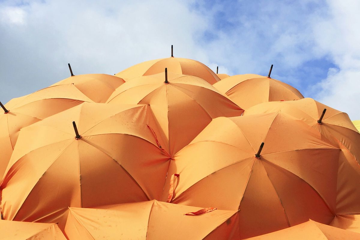 Umbrellas providing protection