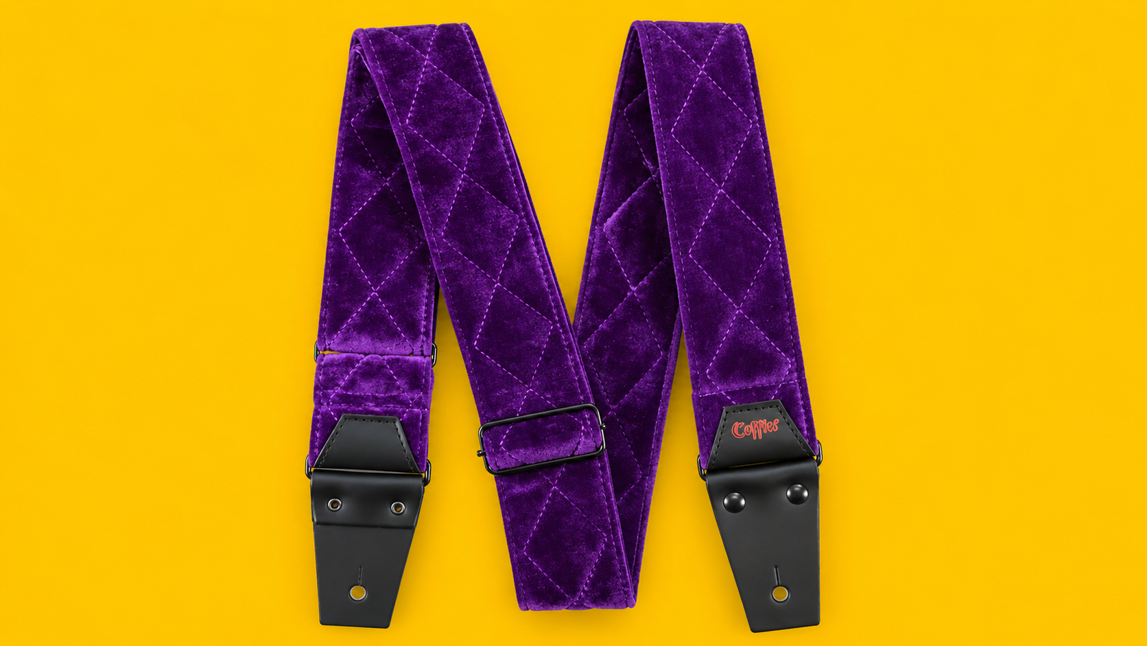 Coffin Case 'The Count' Velvet strap