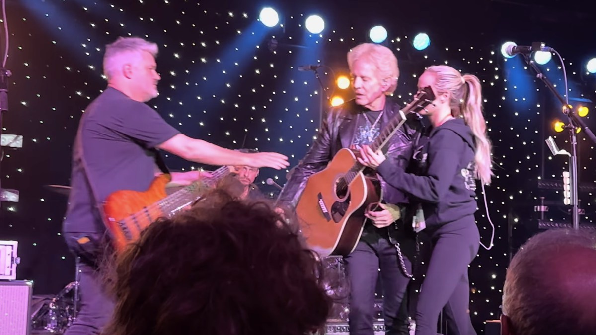 Guitarist Don Felder is led offstage following a medical emergency during a performance on February 13, 2025. The 77-year-old guitarist was found to be suffering from dehydration. 