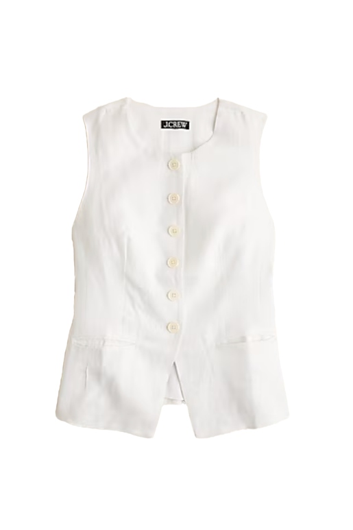 Cutaway Vest Top in Linen