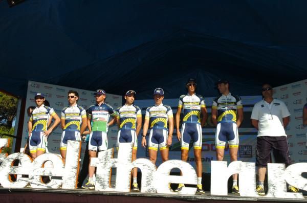 Vacansoleil-DCM's Wouter Mol (far right) has been selected as the race's "obscure pro".