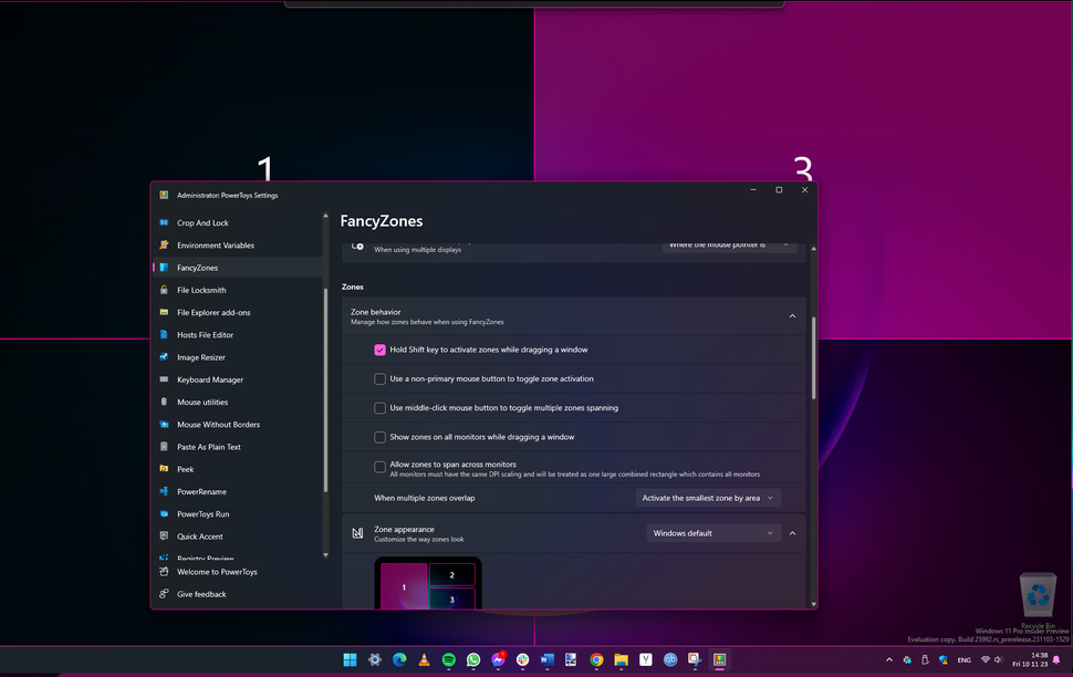 How to organize apps and windows with FancyZones | TechRadar