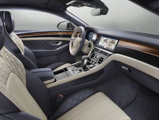 Bentley will make the interior any way you like, so there's almost not much point showing this interior shot. Yet here it is anyway - enjoy.