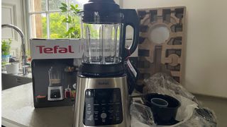 Tefal Perfectmix Blender unboxed on the counter