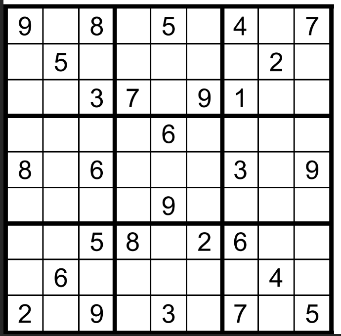 sudoku puzzle