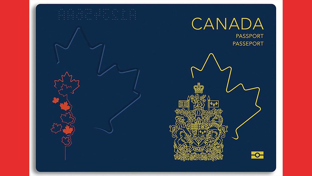 New Canadian passport