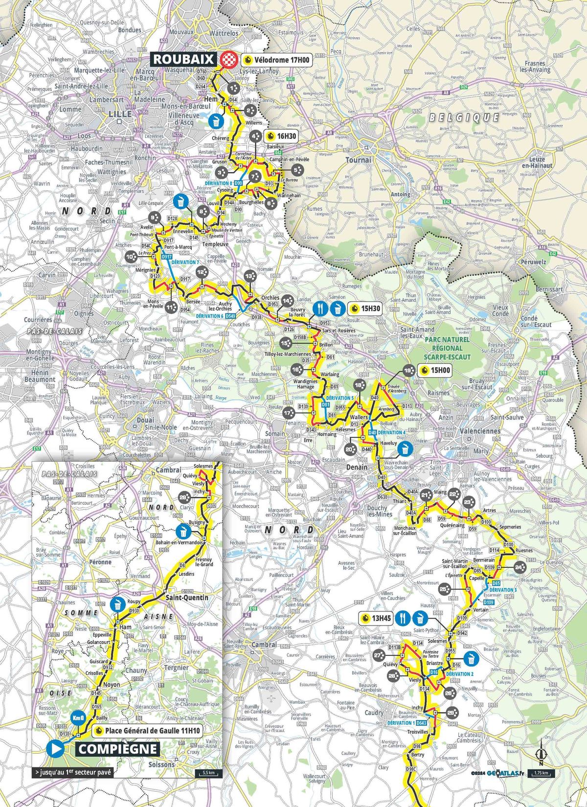 ParisRoubaix 2024 route Cyclingnews