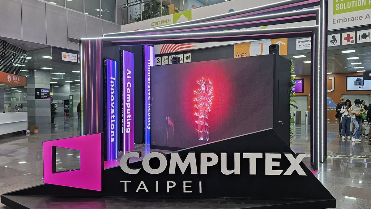 Computex Sign inside Nangang Exhibition Center